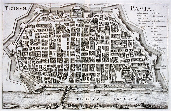 of interest frankfurt point Maps Ticinum   Idea Rare Pavia