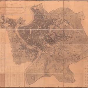 Pianta Topografica di Roma pubblicata dalla Direzione Generale del Censo ed aggiornata a tutto il corrente anno MDCCCLXVI